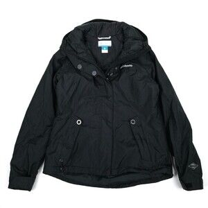 Columbia OmniTech Waterproof Hoodie Windbreaker Snow Jacket Small Black Gorpcore